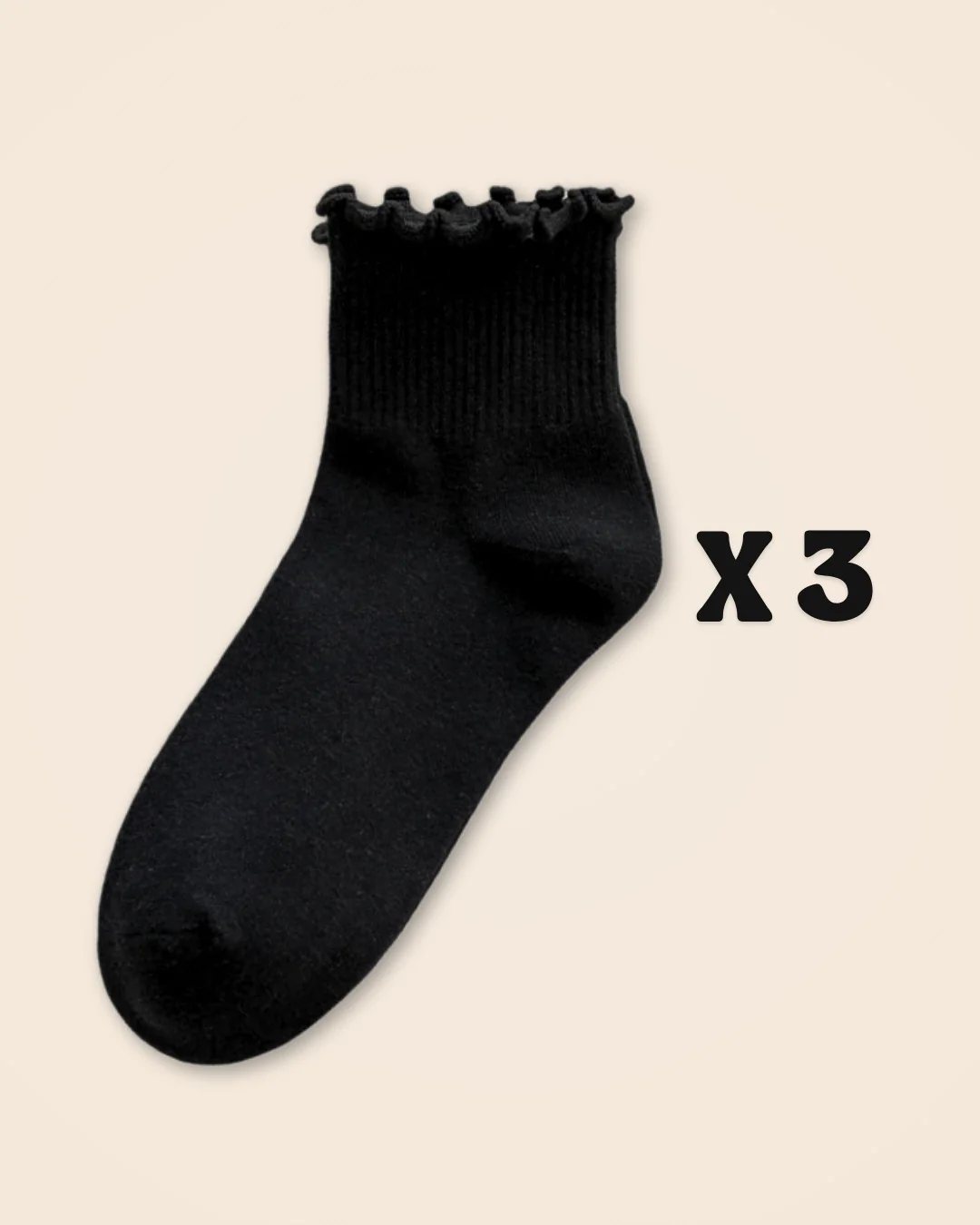 Kit Frufru de Algodão – 3 pares de meias - Image 5