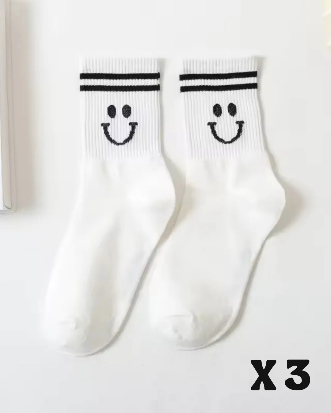 Kit Smile de Algodão – 3 pares de meias - Image 6